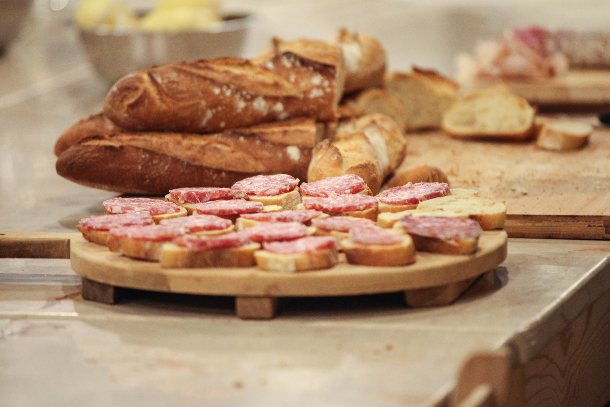 Tagliere di salumi e pane